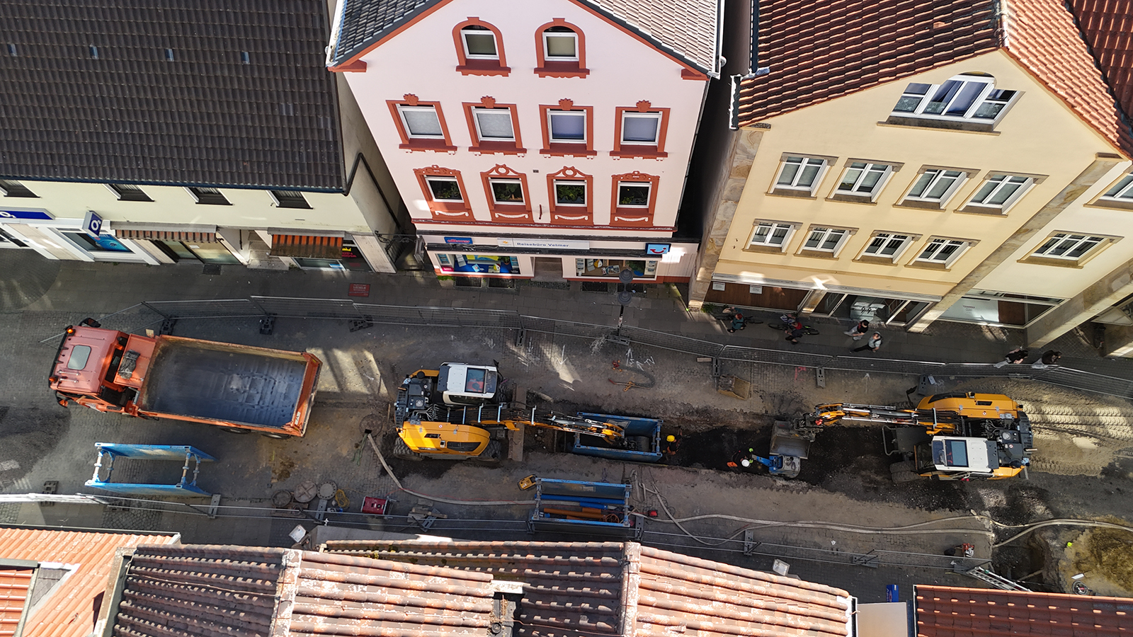 DROHNENAUFNAHMEN DER FUSSGÄNGERZONE